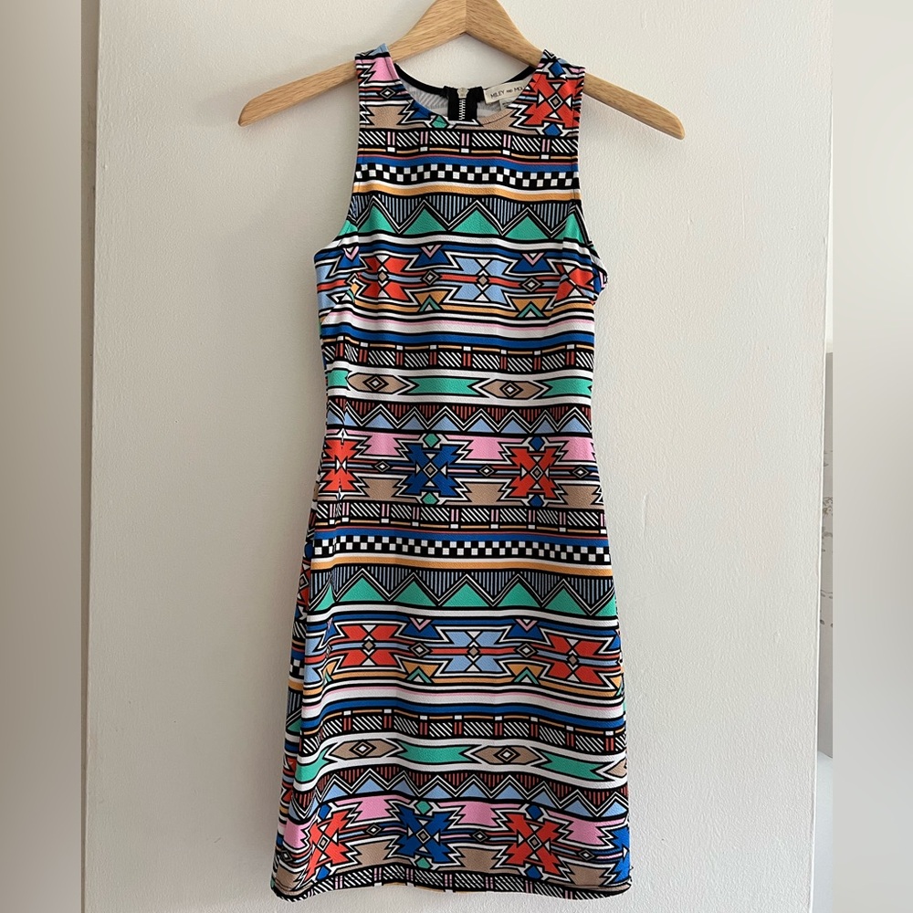 Miley and Molly Aztec Print Dress